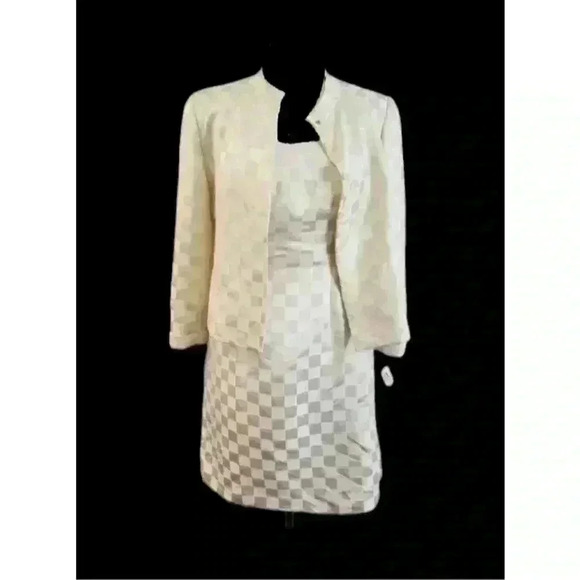 Vtg 1970s Strapless Dress & Jacket RARE NOS satin sz 8 NWT $1200 bride formal - Picture 2 of 16